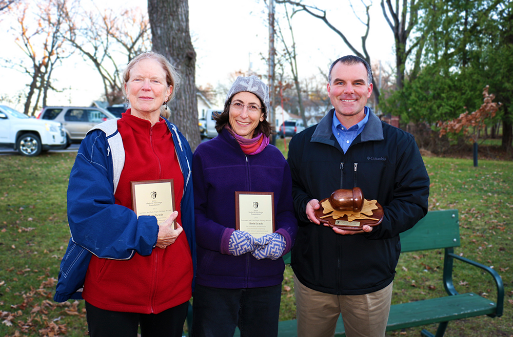 Mary Lewis and Beth Lynch, 2015 Hagie Heritage Award winners