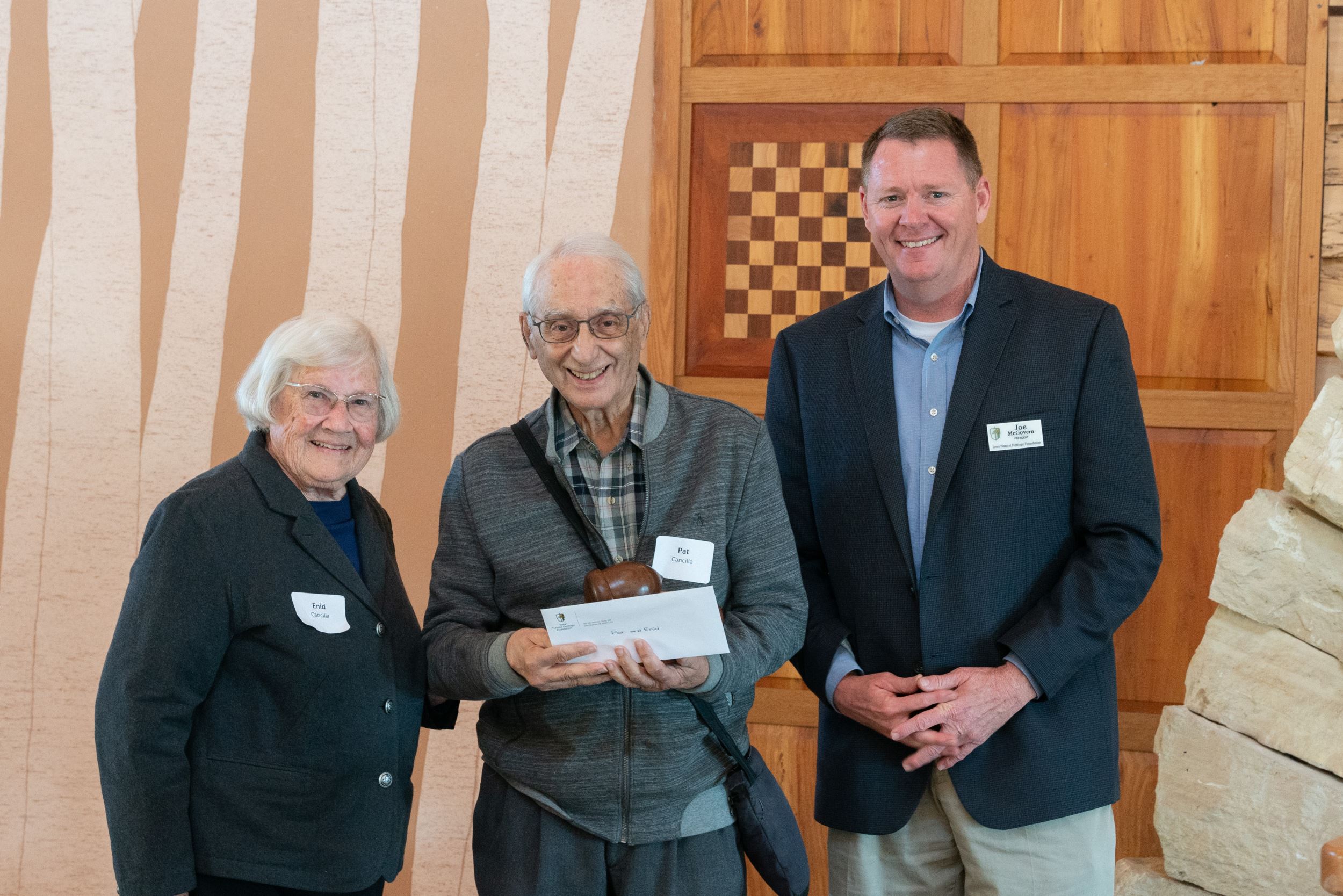 Enid and Pat Cancilla with INHF President Joe McGovern