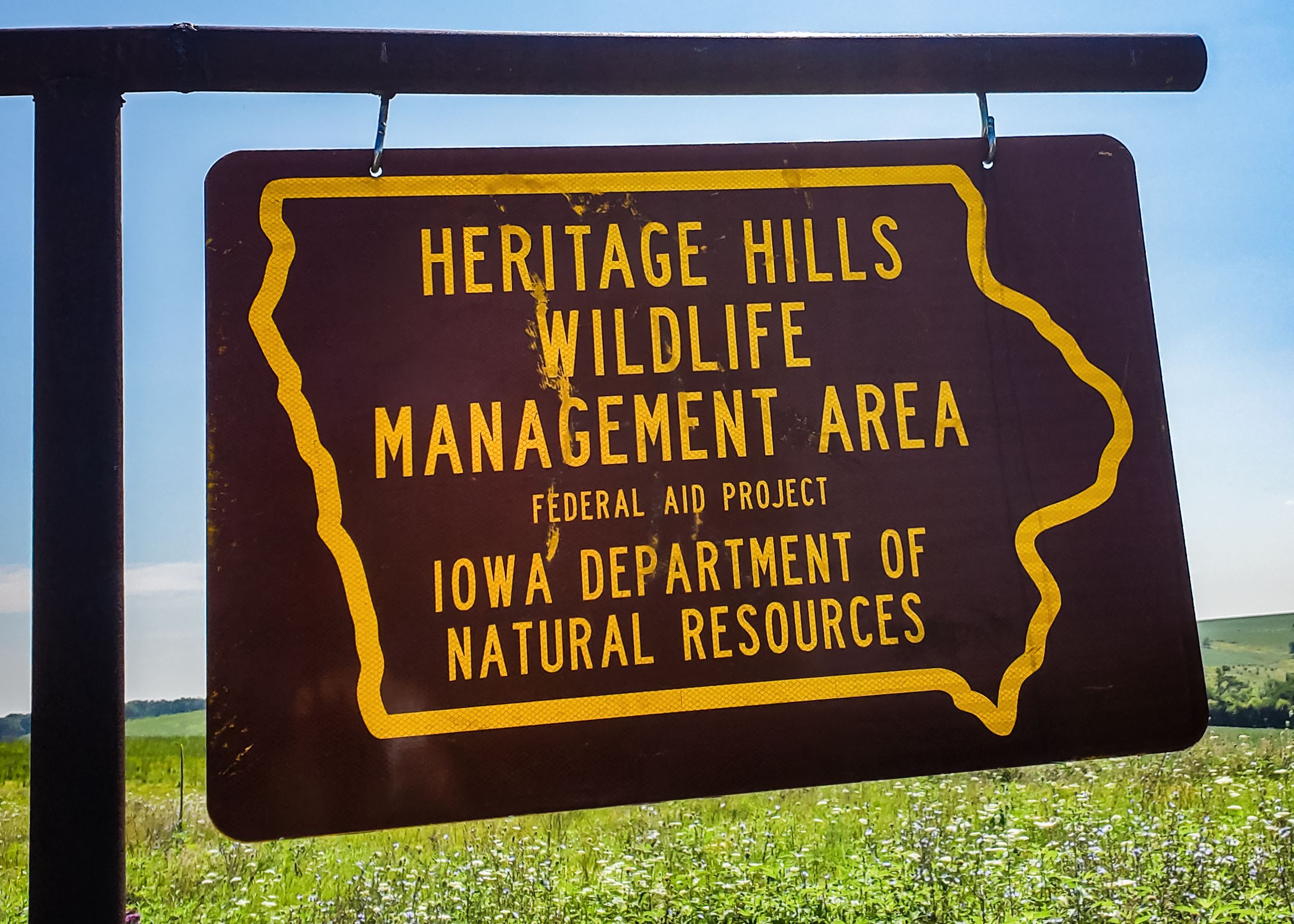 Heritage Hills WMA sign