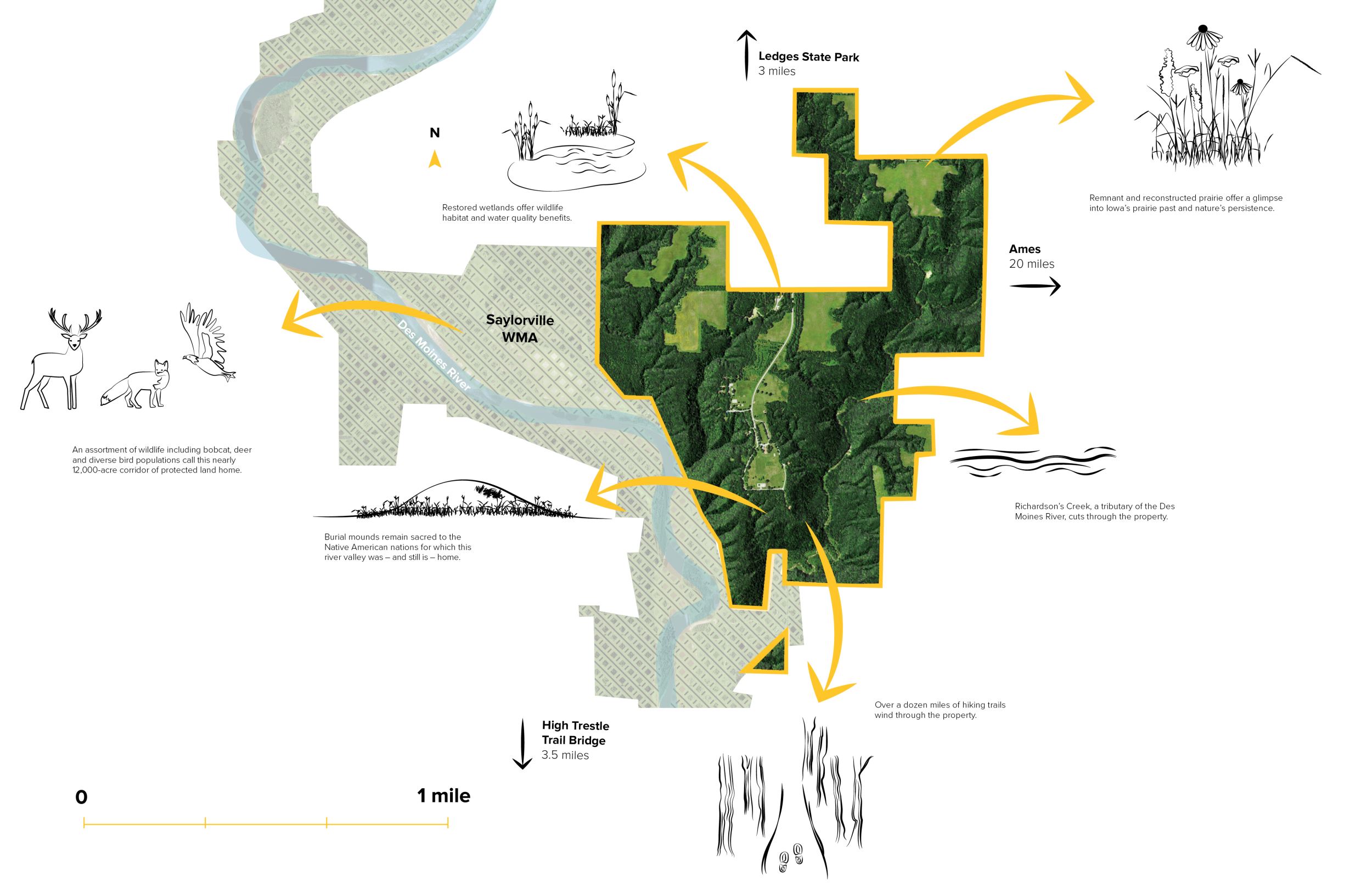 Map of Central Iowa 4-H Camp