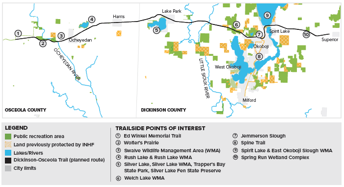 New greenway will connect eight public areas in Dickinson and Osceola counties