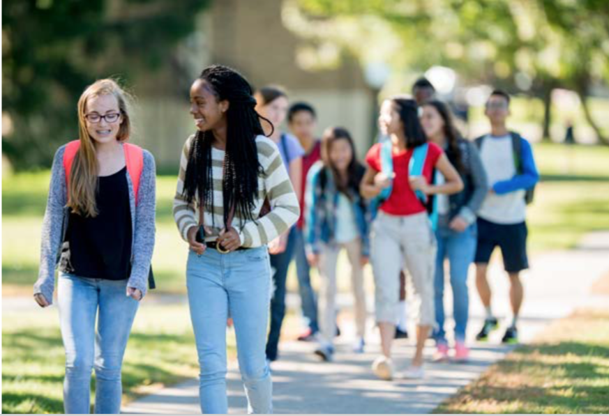 youth on trail