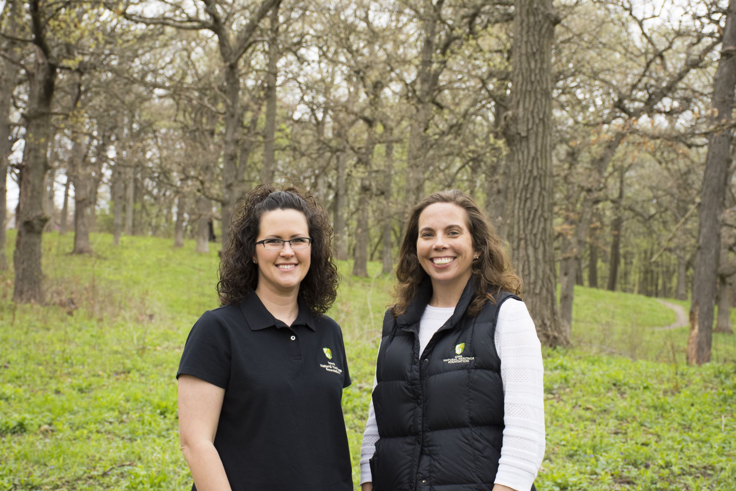 Erin Van Waus and Tylar Samuels make up INHF’s new Conservation Easement department.