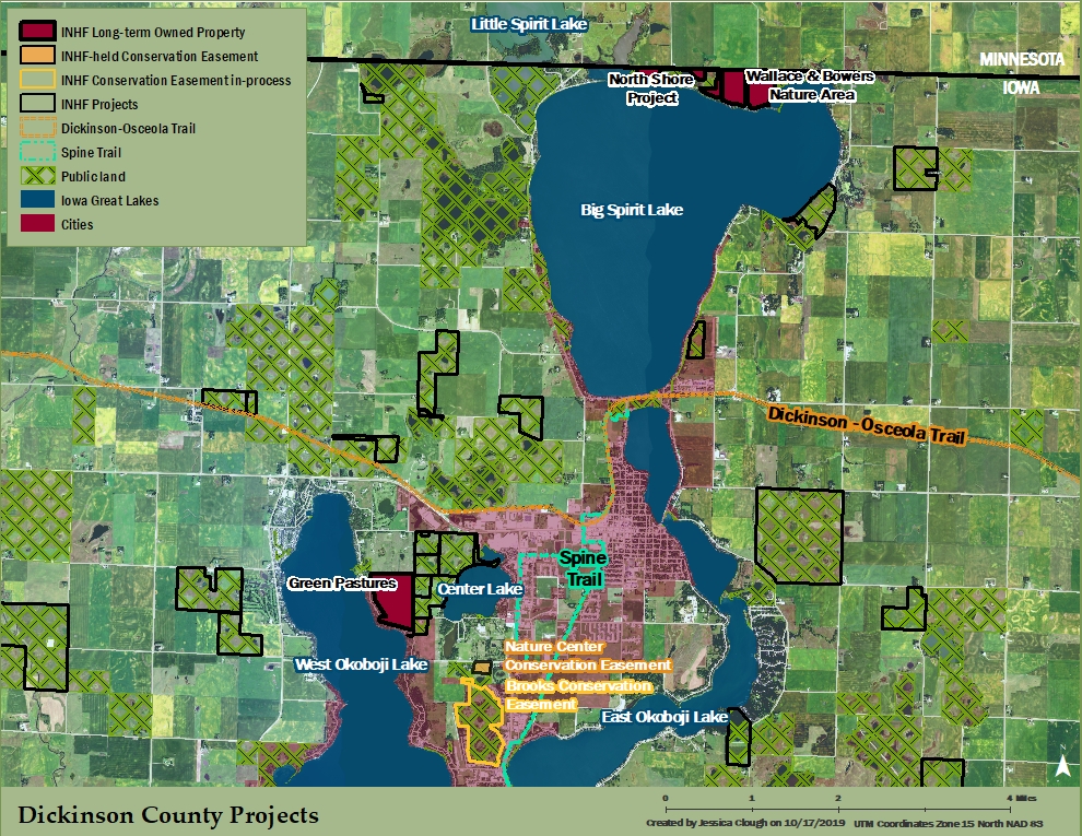 Iowa Great Lakes map