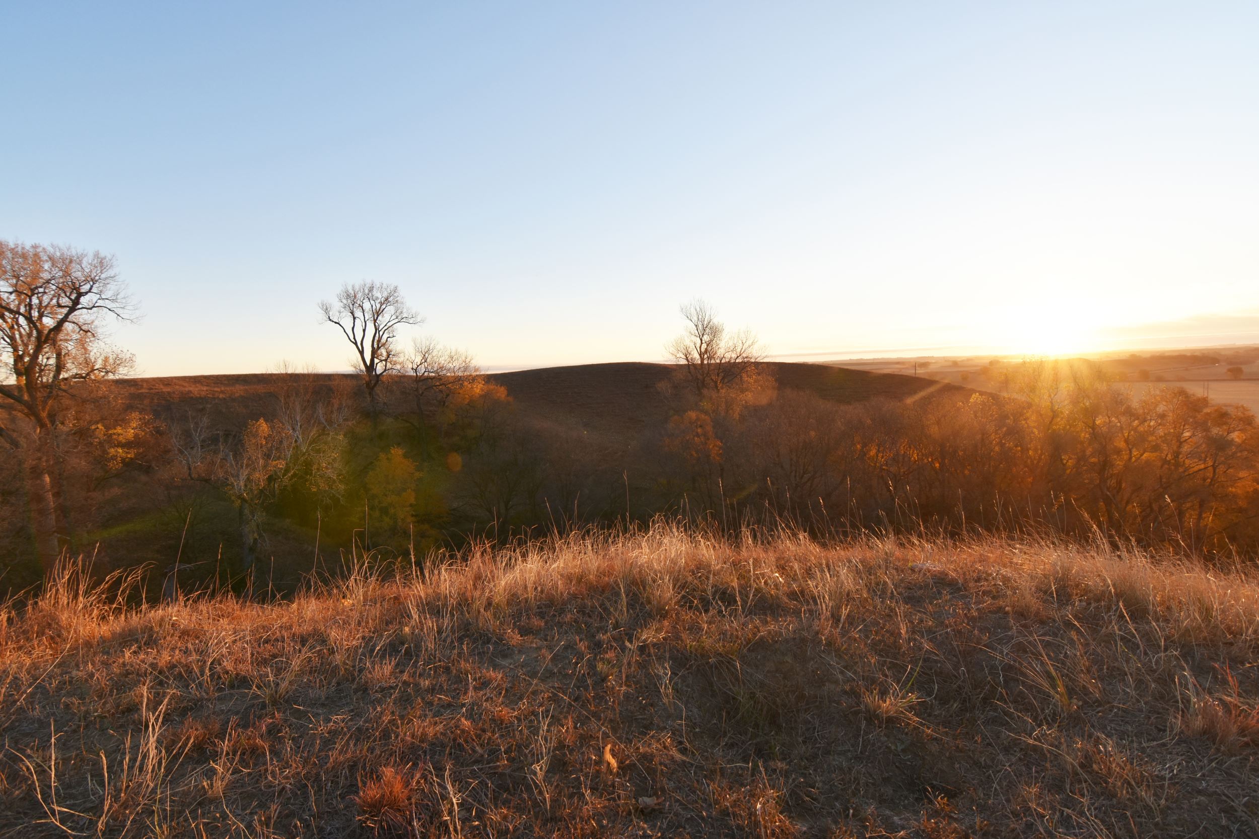 Sunrise view of Loess Hills Prairie