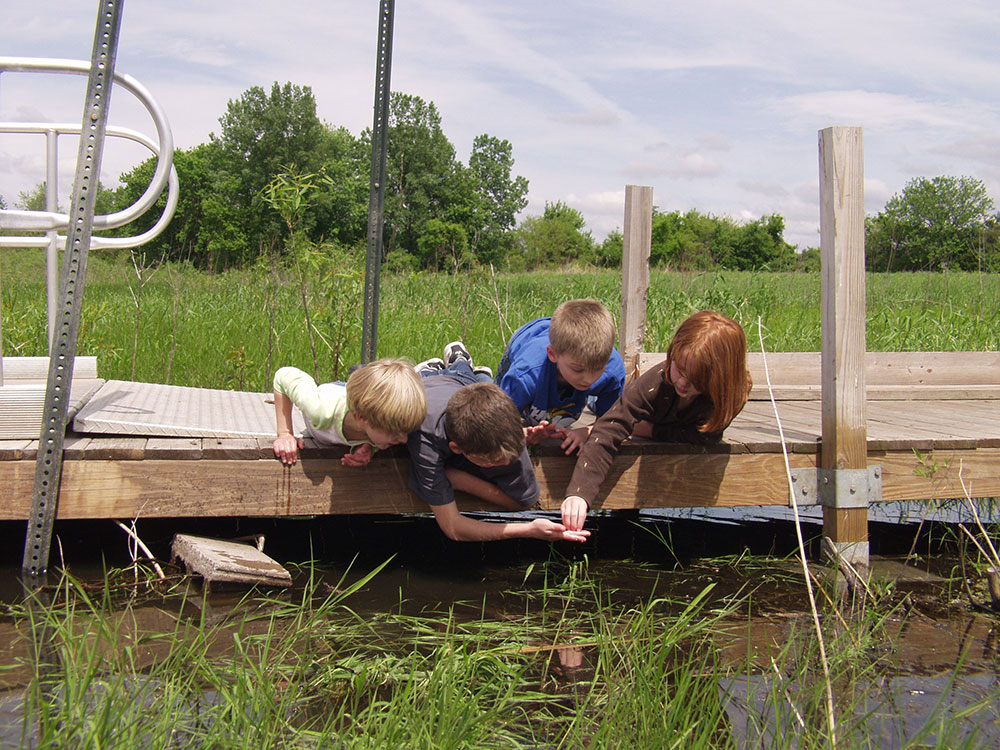 Kids in Nahant Marsh