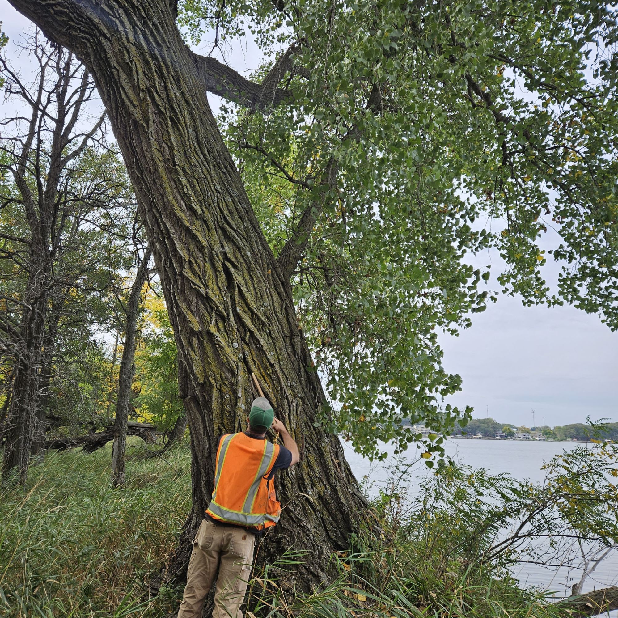 INHF Staff member completing TSI work at the Narrows 