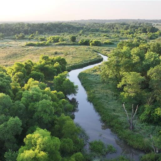 View of Badger Creek through Brenton Slough