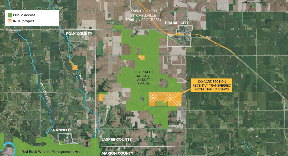 Neal Smith National Wildlife Refuge map