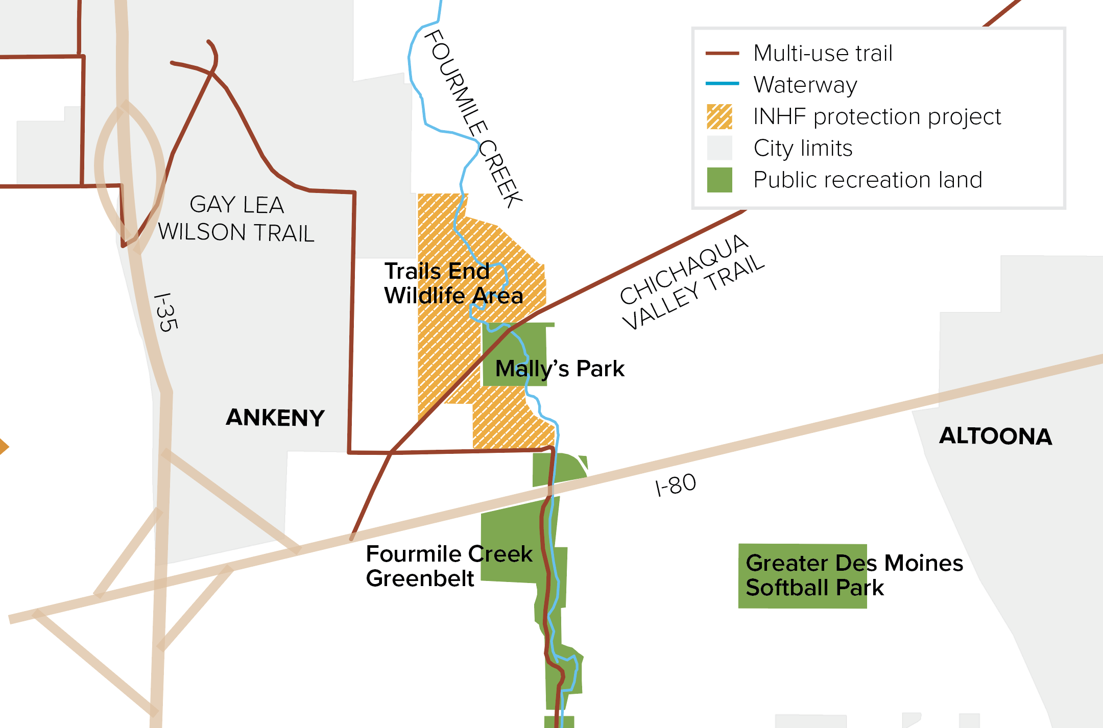 Trails End Wildlife Area map