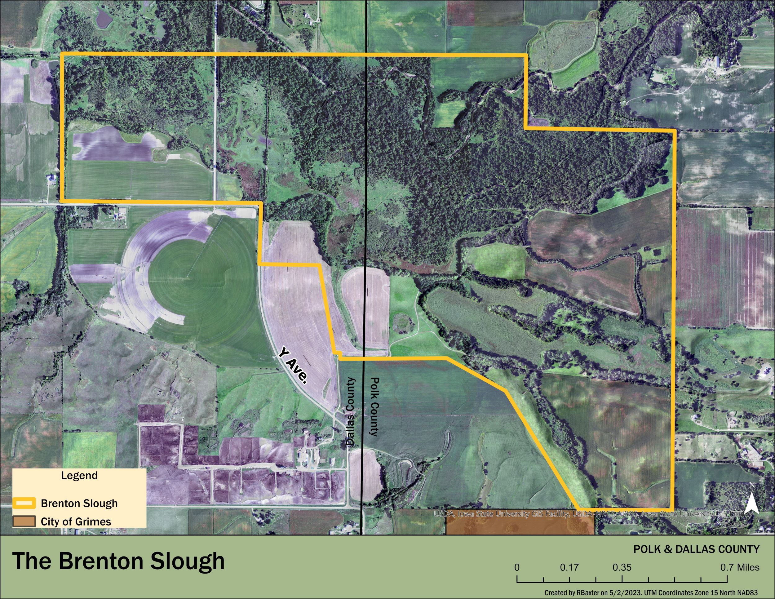 Map of Brenton Slough 