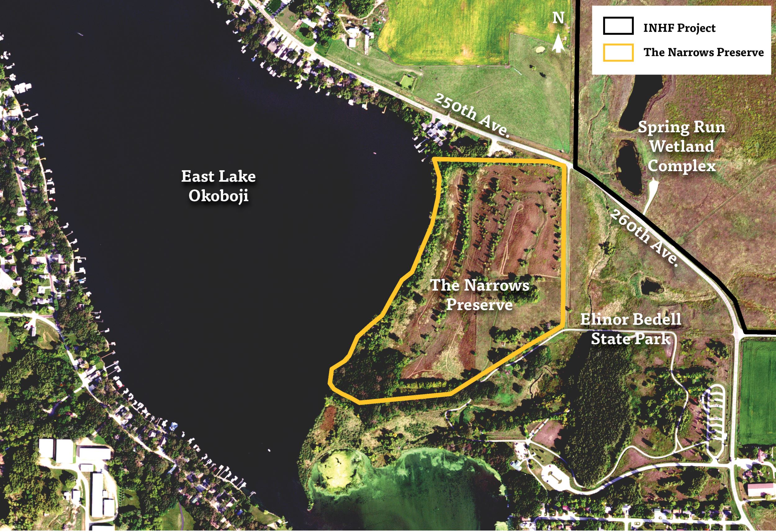 Map of The Narrows Preserve