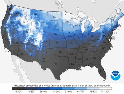 Historical-Probability-of-a-White-Christmas-Map