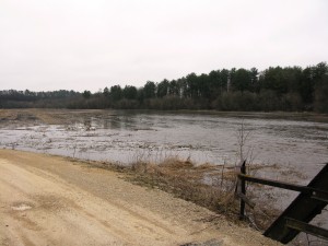 Upper Iowa River flood scene taken by Brian Fankhauser near Chimney Rock on Wednesday, April 10.